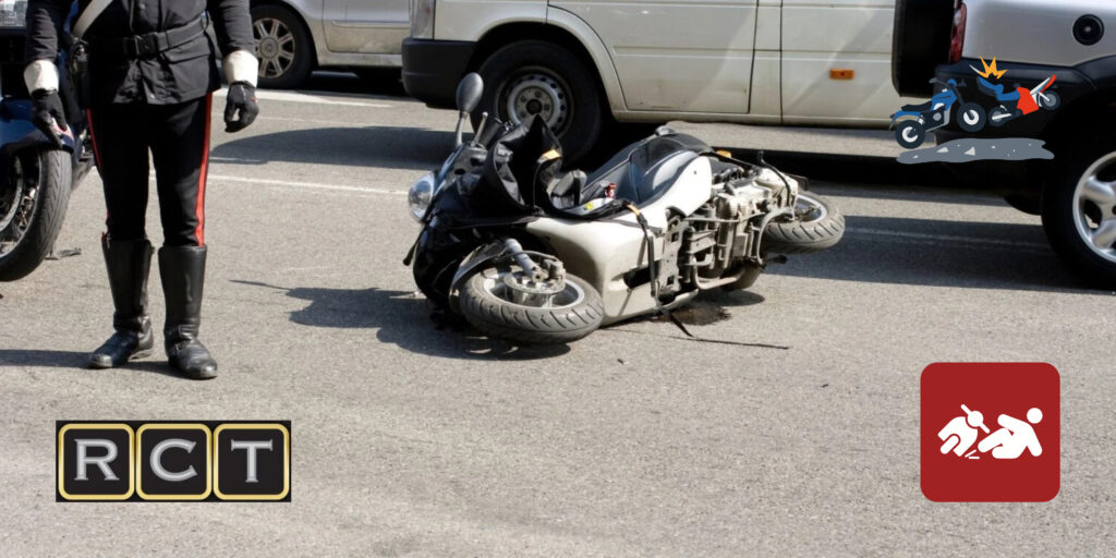 coral springs attorney inspecting a motorcycle crash site.